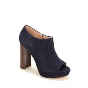 Vince Camuto Kyrie Leather Peep Toe Platform Sz 7